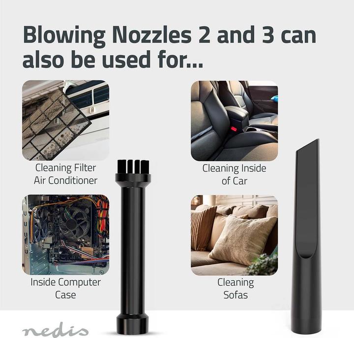 Actual product image Nedis Hand-held hoover VCHHR100BK