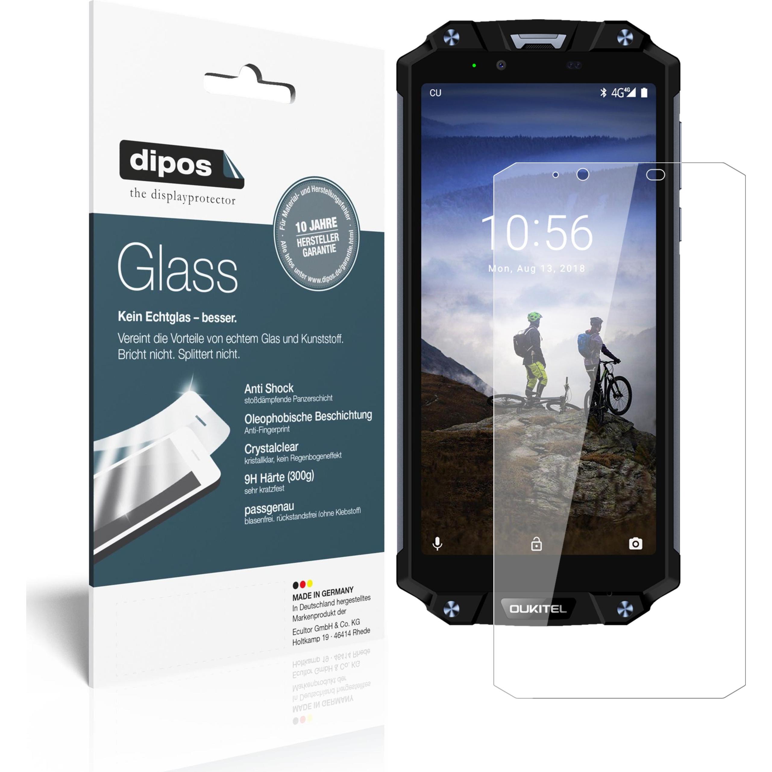 Dipos Displayschutz Anti-Shock (2 Stück, Oukitel WP2), Smartphone Schutzfolie, Transparent