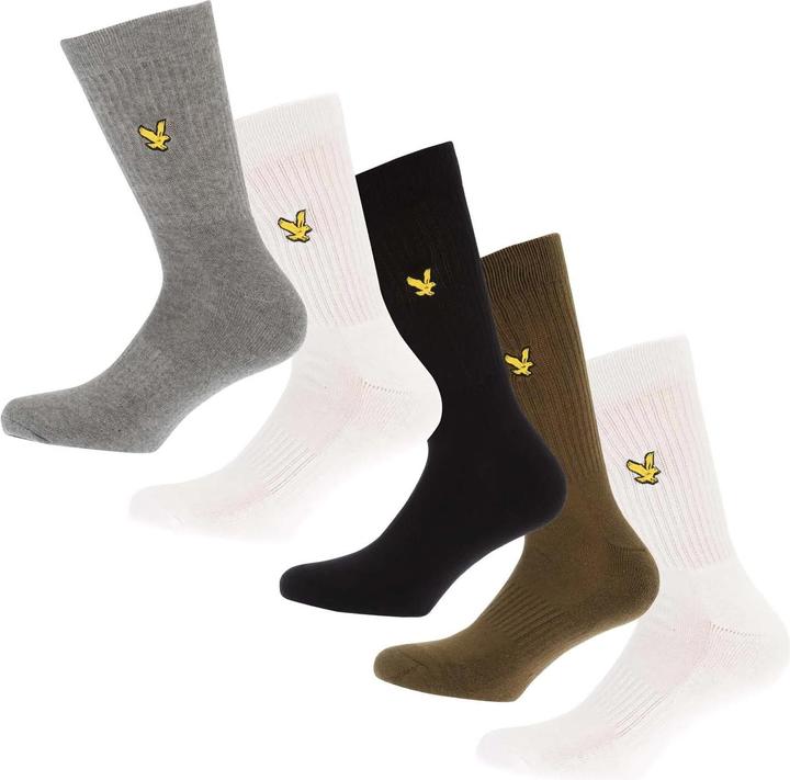 Immagine prodotto Lyle and Scott Calzini Sportivi Uomo Misura Confezione 5 (Confezione da 5 pezzi, 40.5 - 45.5)
