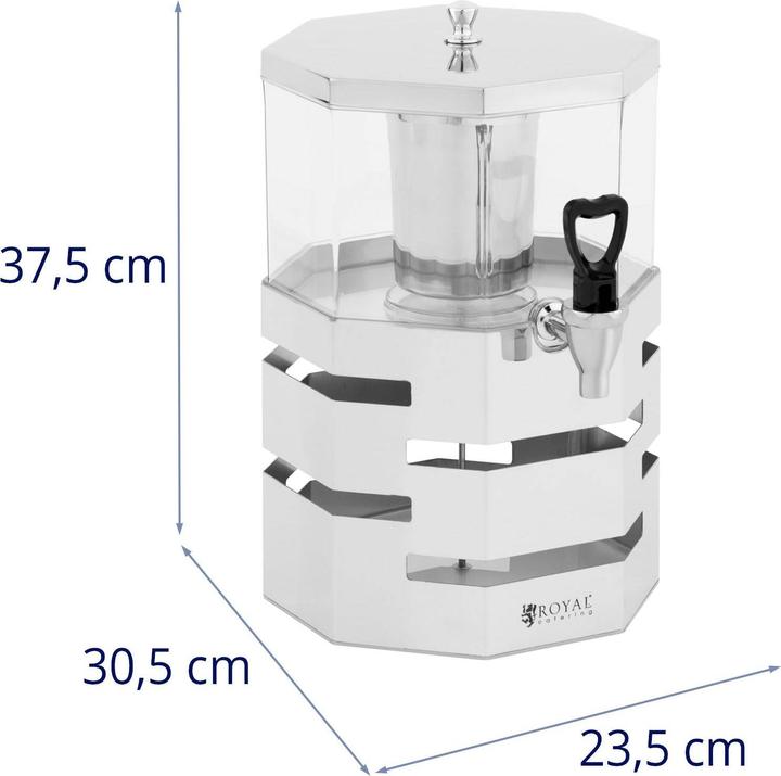 Actual product image Royal Catering Drink Dispenser - 4 l - cooling system -