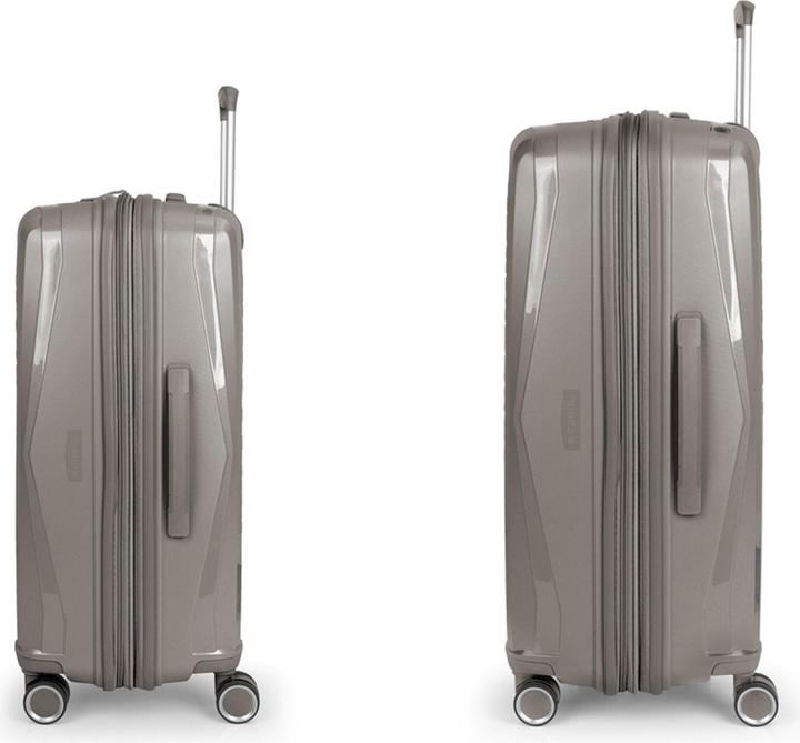 Actual product image Gabol Queens 4-wheel suitcase set 2-piece with expansion fold (181 l)