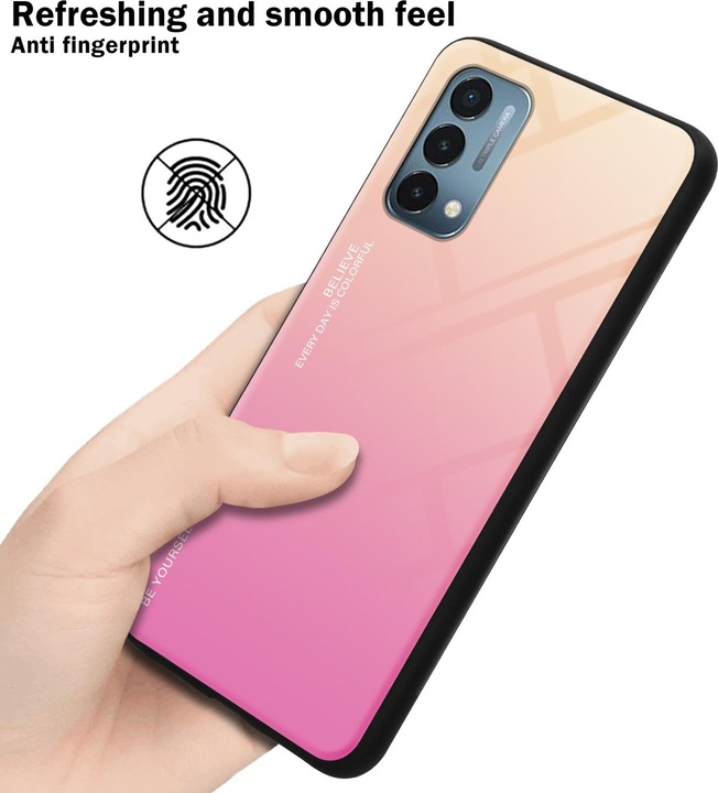 Productafbeelding Cadorabo TPU 2 Kleuren Glazen Hoesje (OnePlus Noord N200 5G)