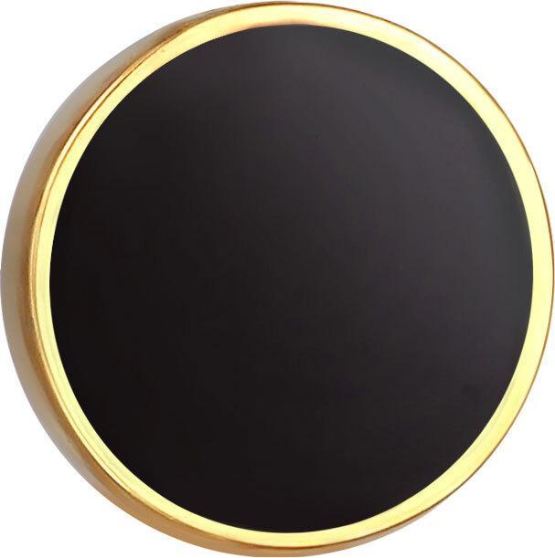 Actual product image Kuzzoi Earrings Basic Circle Geo Trend Enamel 925 Sterling Silver (925 sterling silver, No gemstones, Enamel)