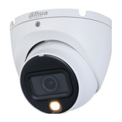 Dahua Telecamera a circuito chiuso da 2MP intelligente a doppia luce HDCVI a focale fissa, (1920 x 1080 Pixels), Telecamera di rete, Bianco