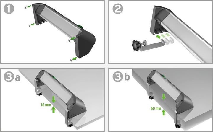 Produktbild Brennenstuhl Steckdosenleiste ALU-Office-Line 4fach 1,8m USB (4x, USB-A, USB-C, 1.80 m)