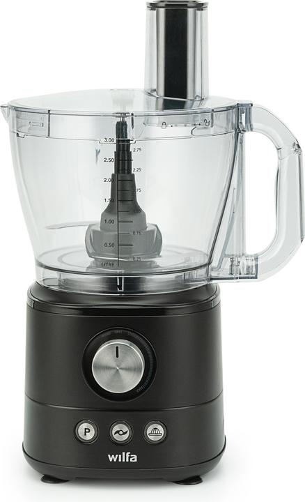 Produktbild Wilfa FP1B-1000 Essential Foodprocessor (sort) (3000 ml, 1000 W)