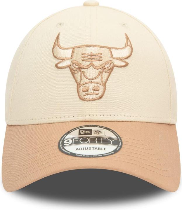 Actual product image New Era 9Forty Strap Cap - COLOUR BLOCK Chicago Bulls beige