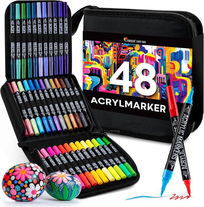 Immagine prodotto Zenacolor Set di matite acriliche (Multicolore, 48 x)