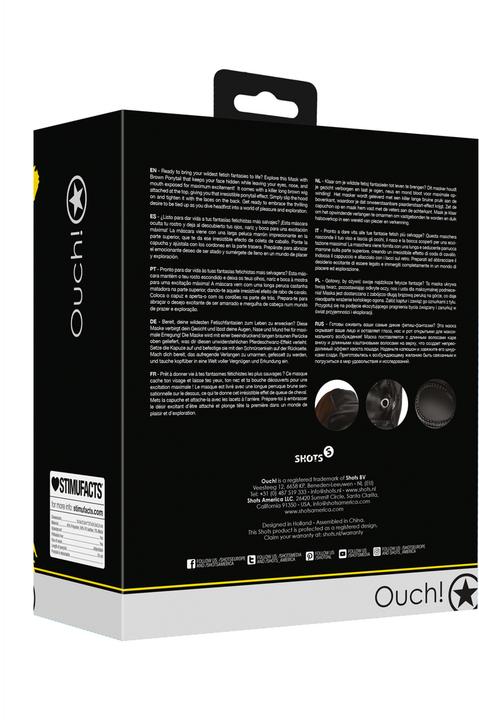 Immagine prodotto Ouch! Mask with Brown Ponytail