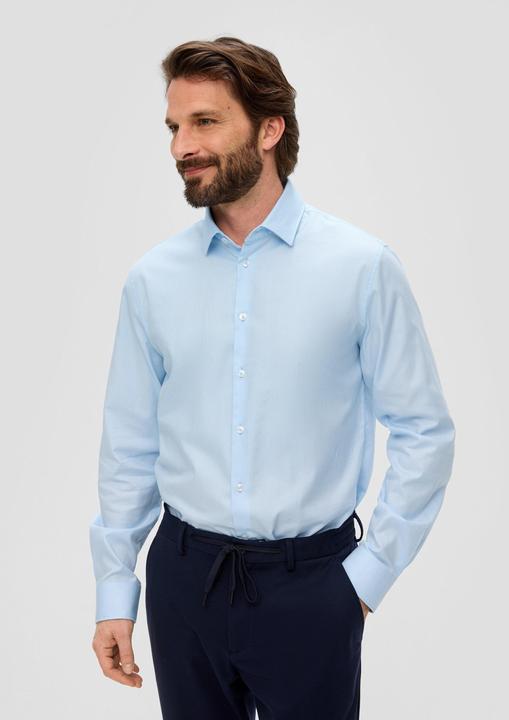 Immagine prodotto S.Oliver Hemd Elastisches Anzughemd mit Webstruktur (40)