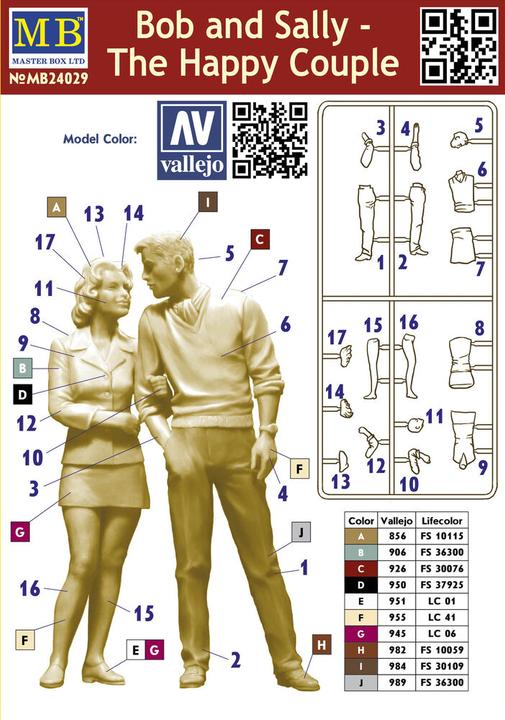 Actual product image Master Box Bob and Sally