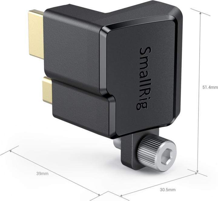 Produktbild SmallRig HDMI & Type-C Right-Angle Adapter für BMPCC 4K - AAA2700