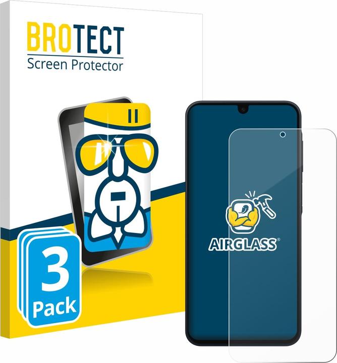 Actual product image BROTECT Protective glass screen protector clear (3 pcs., Samsung Galaxy A16)