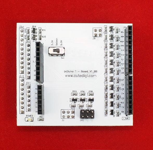 Image du produit Linksprite pcDuino T-Board (Shield Adapter) avec Level-Shifter (Kit électronique)