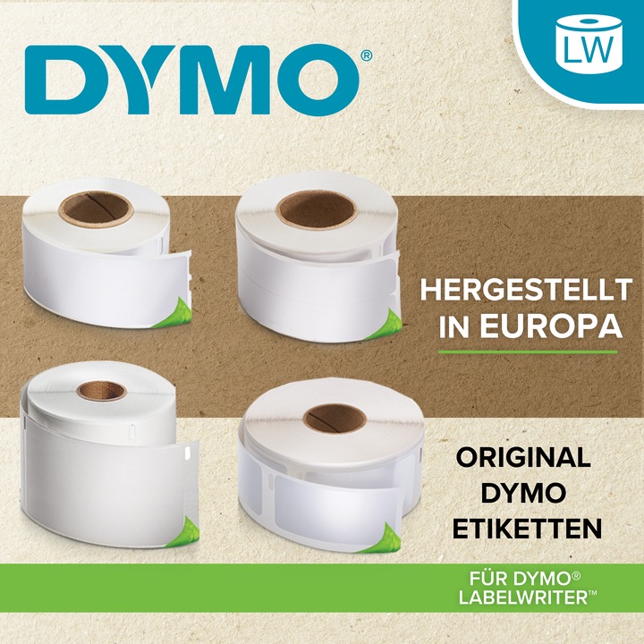 Actual product image Dymo S0722470 Folder labels narrow