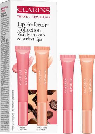 Immagine prodotto Clarins Lip Perfector Collection 2 X 12 Ml Lip Gloss Set (#02 Albicocca Shimmer 12ml, #01 Rose Shimmer 12ml)