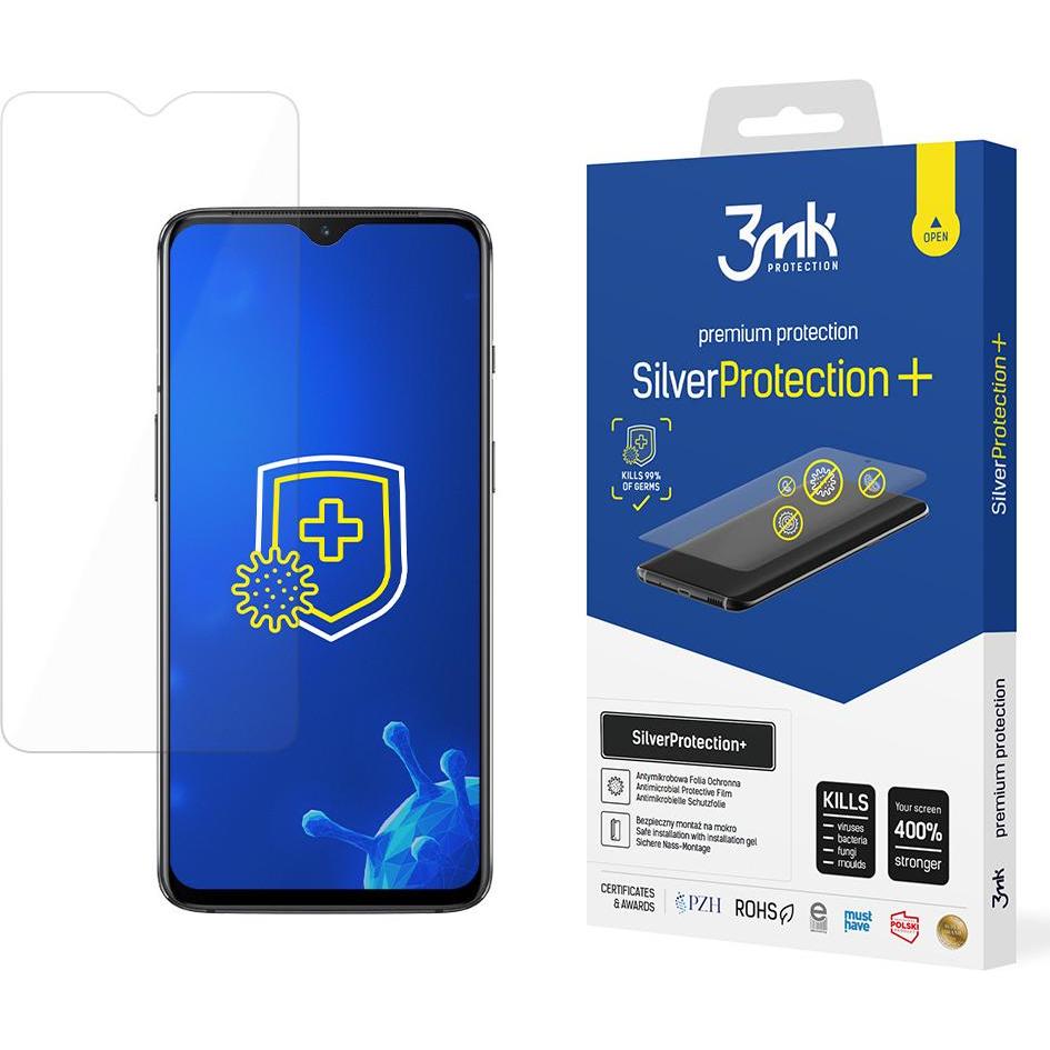 3MK OnePlus 7 – SilverProtection+ (1 Stück, OnePlus 7), Smartphone Schutzfolie, Silber