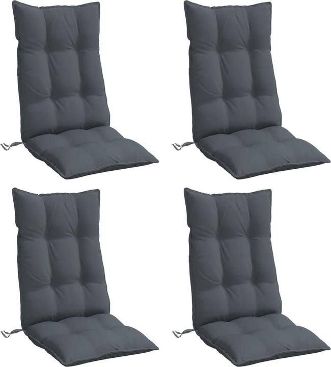 Immagine prodotto VidaXL Cuscini per sedia con schienale alto 4 pezzi. Tessuto Oxford (120 x 50 x 7 cm)