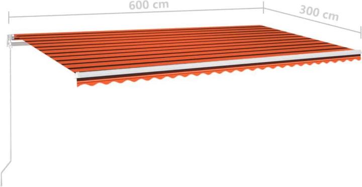 Actual product image vidaXL Markise (6 m)