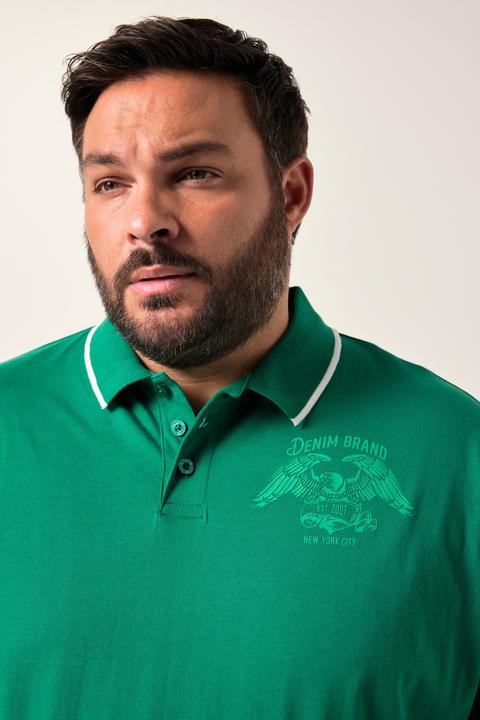 Image du produit Men+ Poloshirt, Halbarm, Brustprint (5XL)