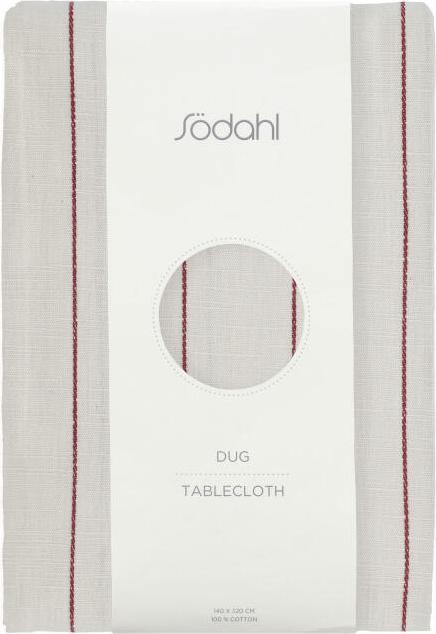 Produktbild Södahl Tischdecke Line 140 x 320 cm, Crème/Rot (140 x 320 cm)