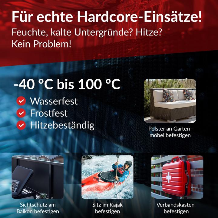 Image du produit Label-the-cable LTC Klettrolle Tough Tape Strap 5mx50mm Bündeln&Ordnen schw (50 mm)