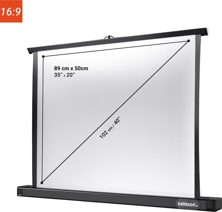 Image du produit Celexon Professional table top Mini - Écran de projection - Ordinateur de bureau - 102 cm (40") (40.16", 16:9)