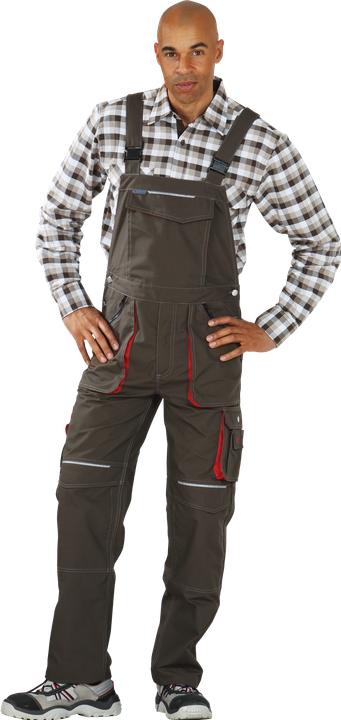 Actual product image Planam Basalt dungarees olive red 60 (60)