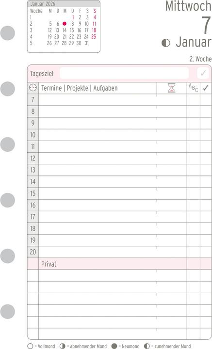 Produktbild Chronoplan Tagesplan (A6, Deutsch)