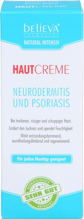 Actual product image Believa Cosmetics Believa vegan skin cream neurodermatitis and psoriasis (100ml) (100 ml, 24h cream)