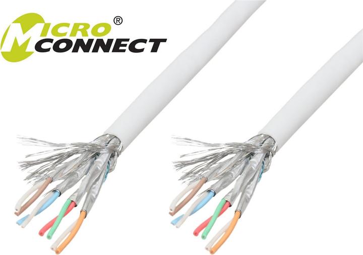 Produktbild MicroConnect S/FTP CAT6 305m Grey LSZH Solid (S/FTP, CAT6, 305 m)