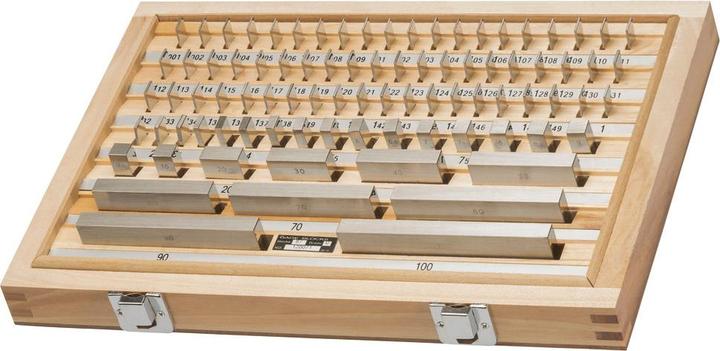 Actual product image Fortis Parallel gauge block set steel 87 parts tolerance class 0