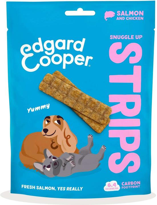Edgard & Cooper Edgard Cooper - Snuggle Up Dog Strips - Salmon - 75g (Adult, 10 Stk., 75 g)
