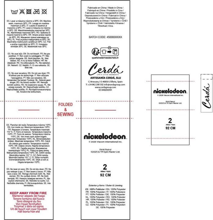 Productafbeelding Paw Patrol The Kinder-Morgenmantel Blau