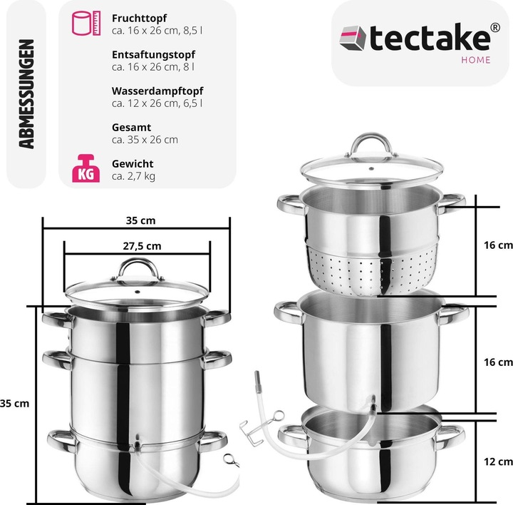 Produktbild tectake Dampfentsafter