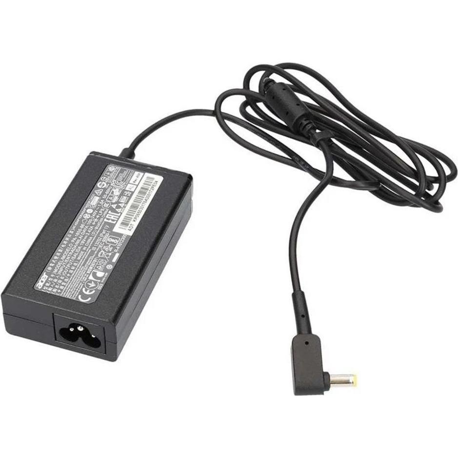 Acer AC Power Adapter 65W 19V - Black (65 W), Notebook Netzteil, Schwarz