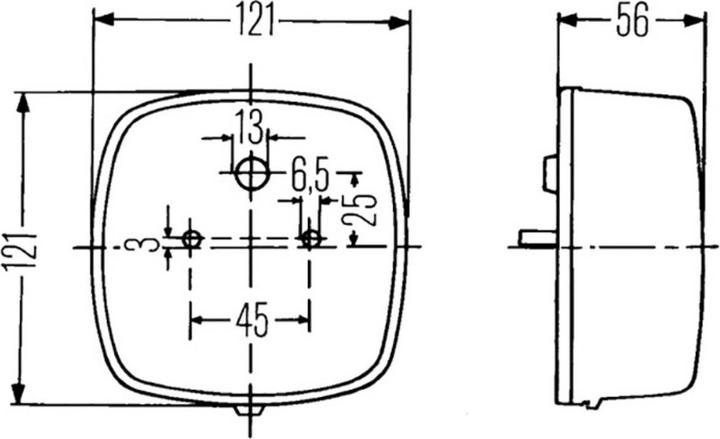 Image du produit Hella 2 feux arrière halogène pour MERCEDES HENSCHEL DAF HAKO JOHN DEERE REISCH
