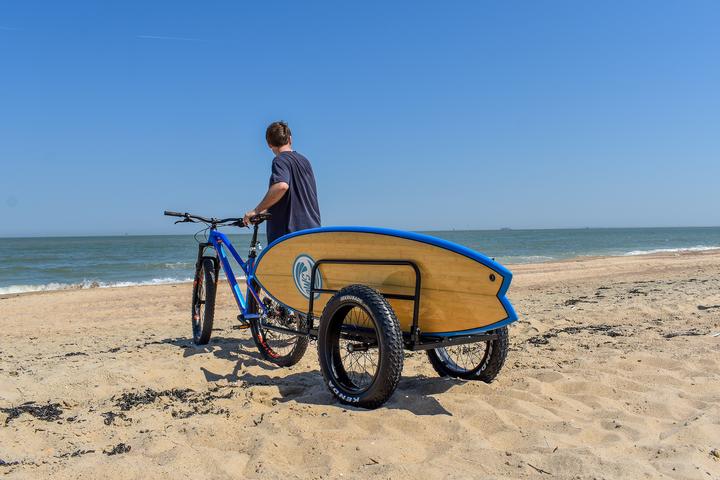 Actual product image 9WS Remorque vlo spcial plage - roues fat bike