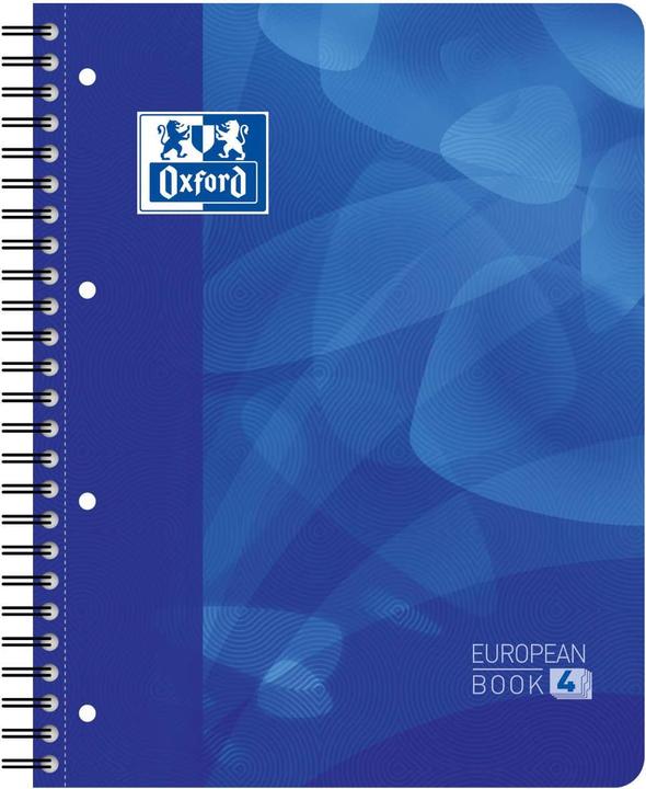 Actual product image Oxford School A4+ Polypropylene Cover Twin Wire 4 Holes Projectbook Ruled 240 Pages Blue Scribzee® Compatib (A4, Lined, Soft cover)