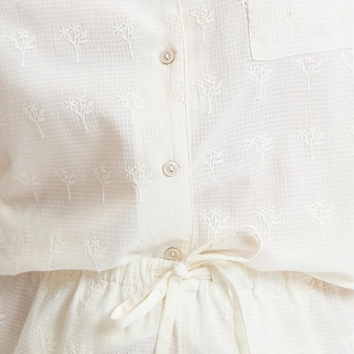 Produktbild La Redoute Collections Bestickter Pyjama aus Baumwolle (M)