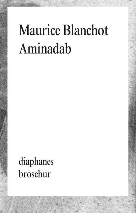 Produktbild Aminadab (Deutsch, Maurice Blanchot, 2018)