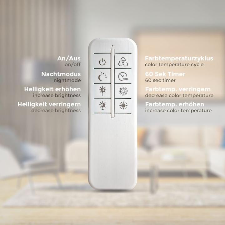 Immagine prodotto B.K.Licht Plafoniera LED CCT, legno, nero, LED/42,5W (1500 lm)