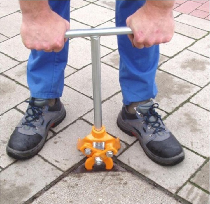 Actual product image Lancier Lid lifting tongs with spindle, 535 mm (535 mm)