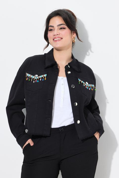 Produktbild Angel of Style Twilljacke, Straight Fit, Rücken-Applikation (52)