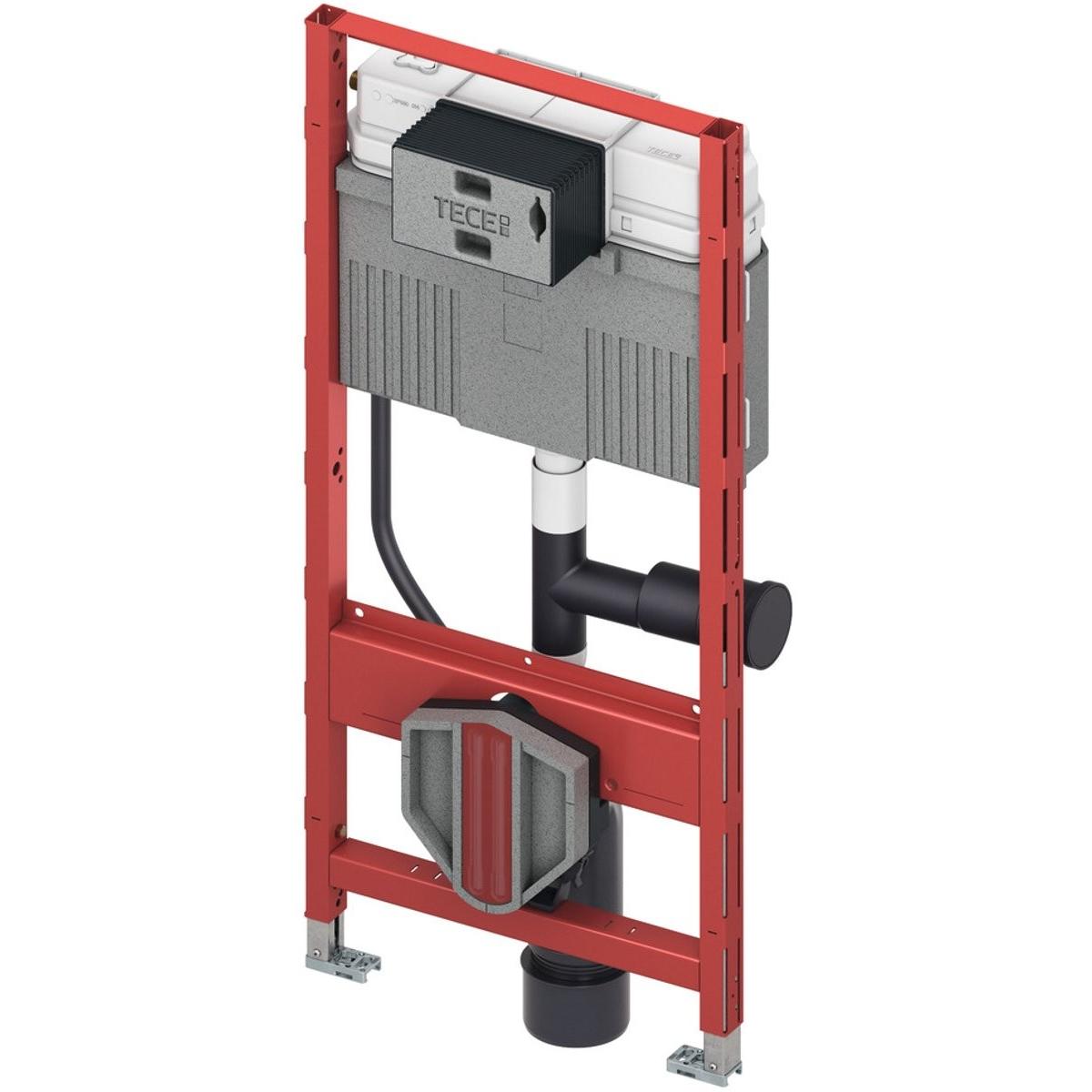 TECE, Sciacquone WC, Telaio TECEprofil - telaio universale per wc con serbatoio di ingresso frontale, con uscita per il