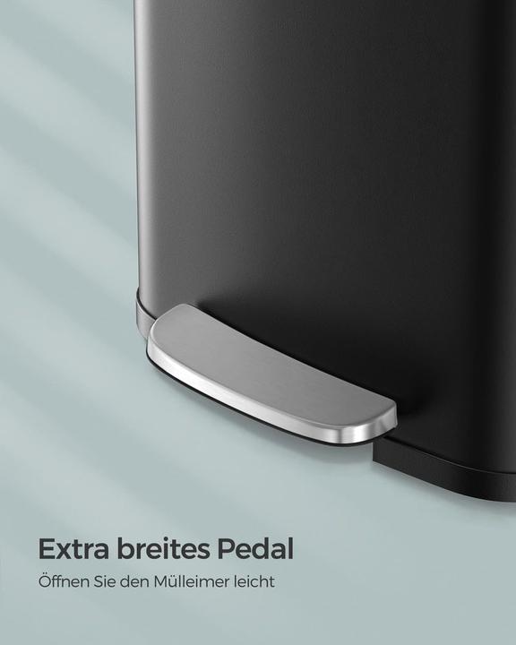 Immagine prodotto Songmics Cestino per rifiuti da 68,0 l in acciaio inox (68 l)