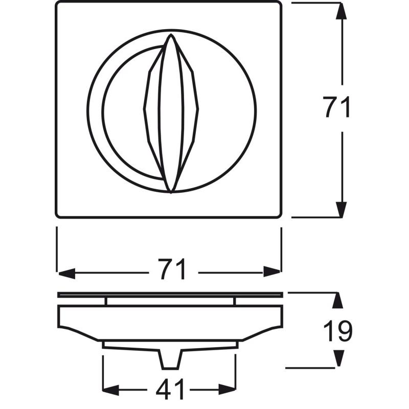 Thumbnail - Busch-Jaeger, Zubehör Schalterprogramm, Zentralscheibe mit Drehgriff, mit 2CKA001753A0059