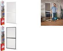 Actual product image tesa FALT Insect screen for doors, size-adjustable aluminium frame, foldable (220 x 100 cm)