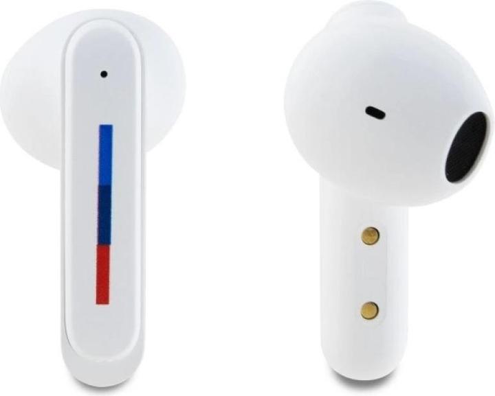 Produktbild BMW Bluetooth headphones BMBEMIATP20LOH TWS + docking station white/white Printed Logos (30 h, Kabellos)