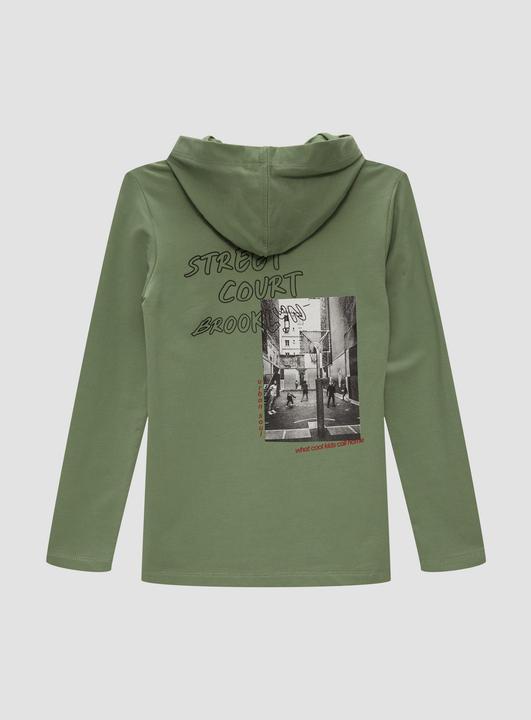 Produktbild s.Oliver T-Shirt Hoodie mit Rückenprint (S)